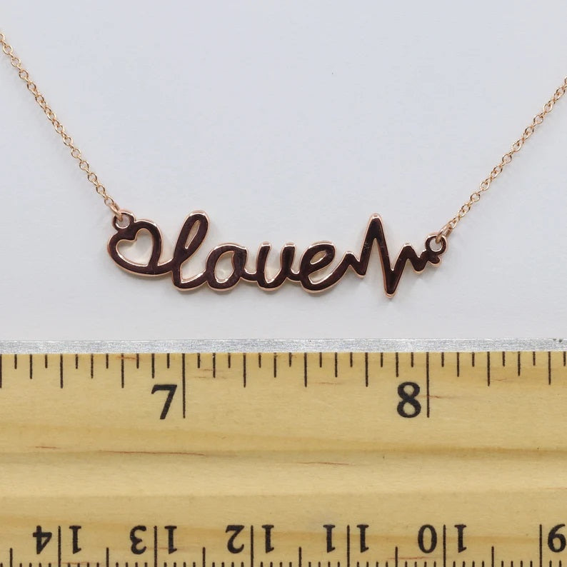 14K LETTER LOVE NECKLACE