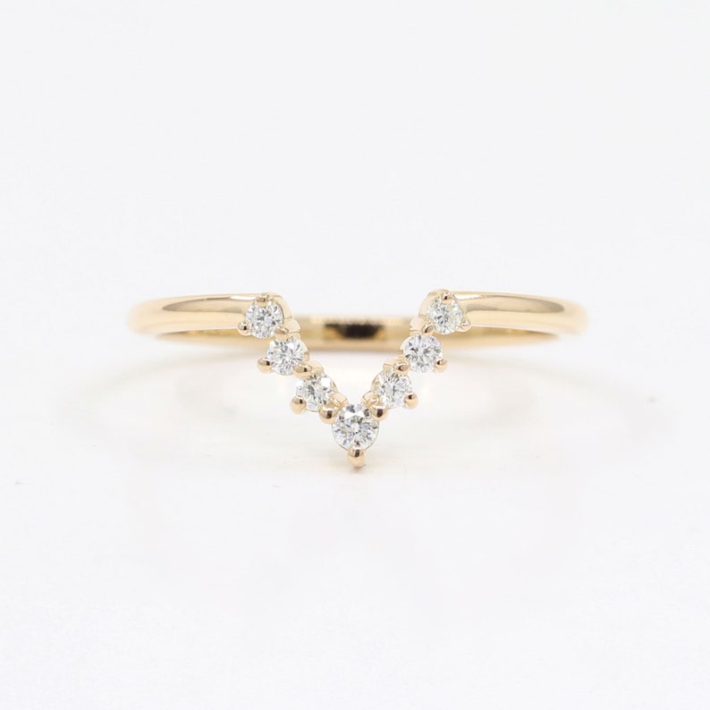 14K PEAR OPAL RING DIAMOND CROWN U BAND 3 RING SET