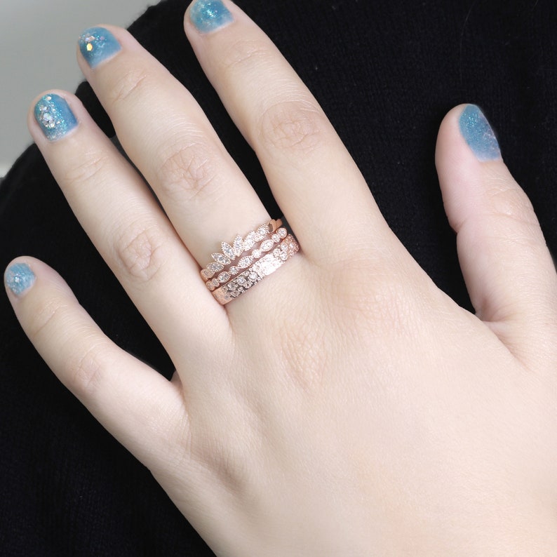 14K 0.27CT DIAMOND STARDUST BAND