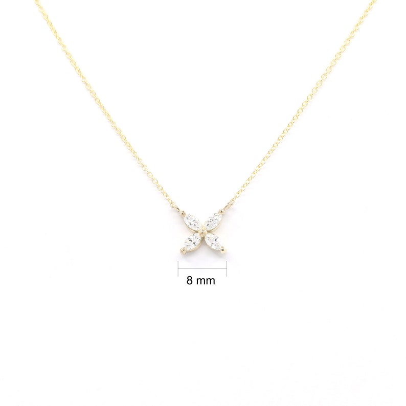 14K MARQUISE DIAMOND BUTTERFLY NECKLACE