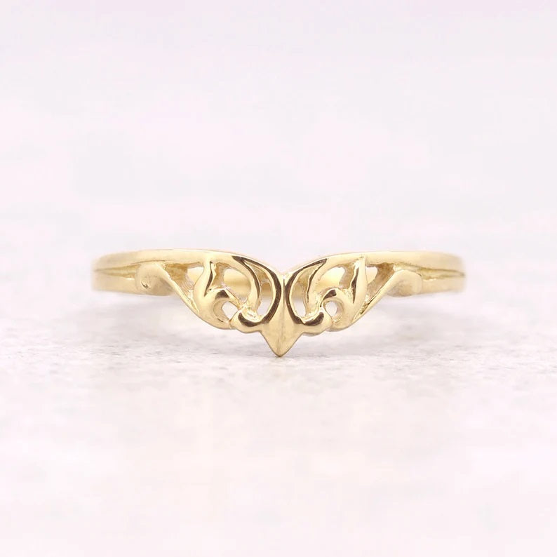 14K VINTAGE CROWN BAND