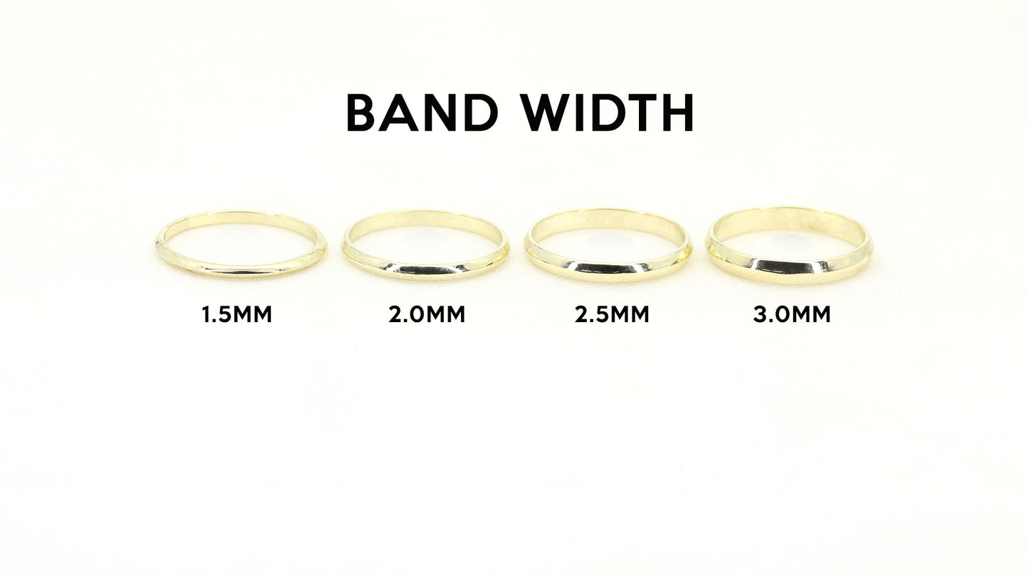 14k 1.5MM Knife Edge Band