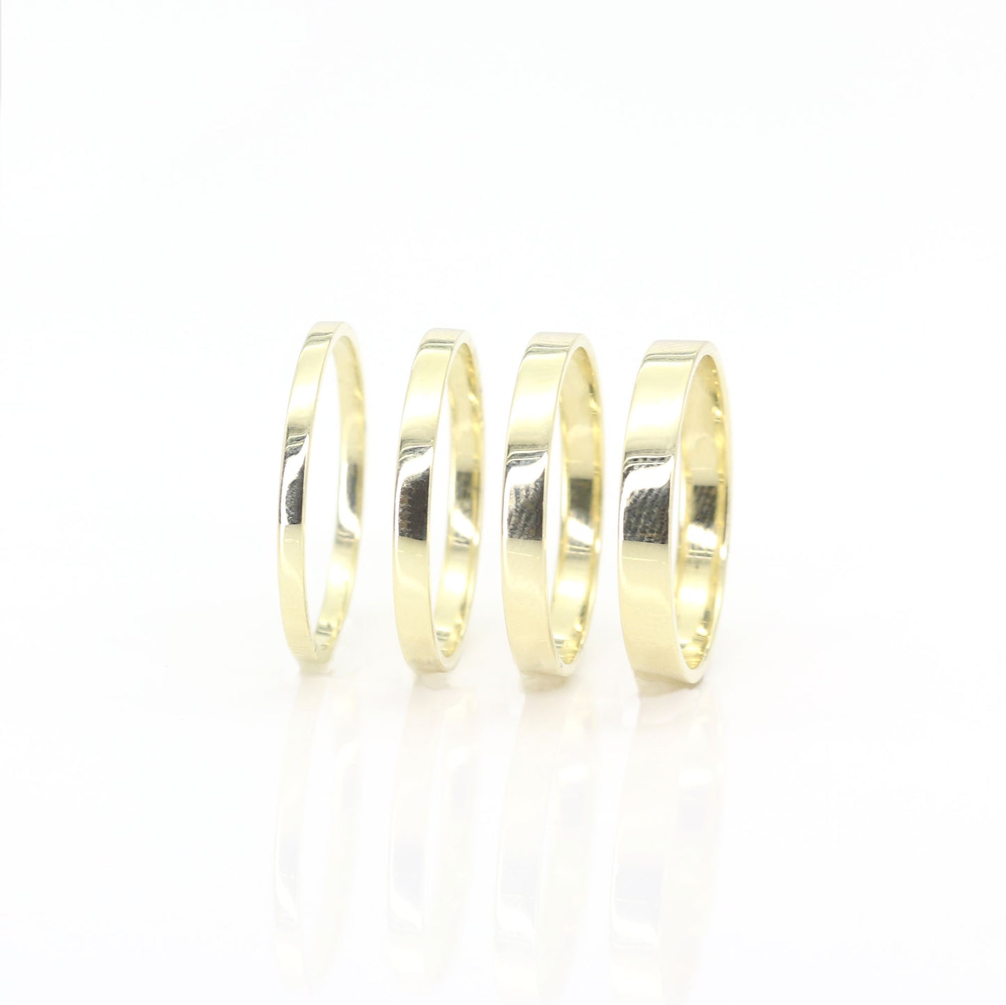 14k 2.0MM Flat Band