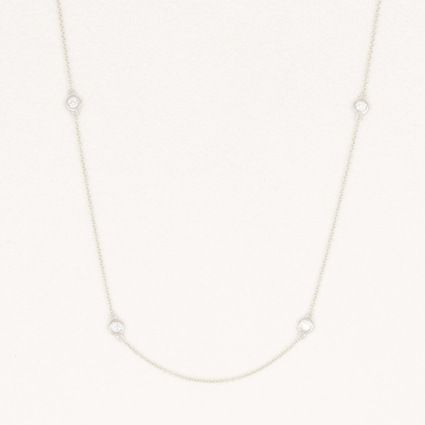 14K 4 DIAMOND BY THE YARD GOLD NECKLACE