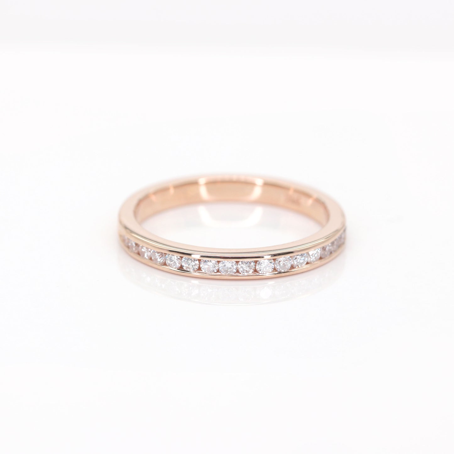 14K 0.28CT DIAMOND CHANNEL BAND