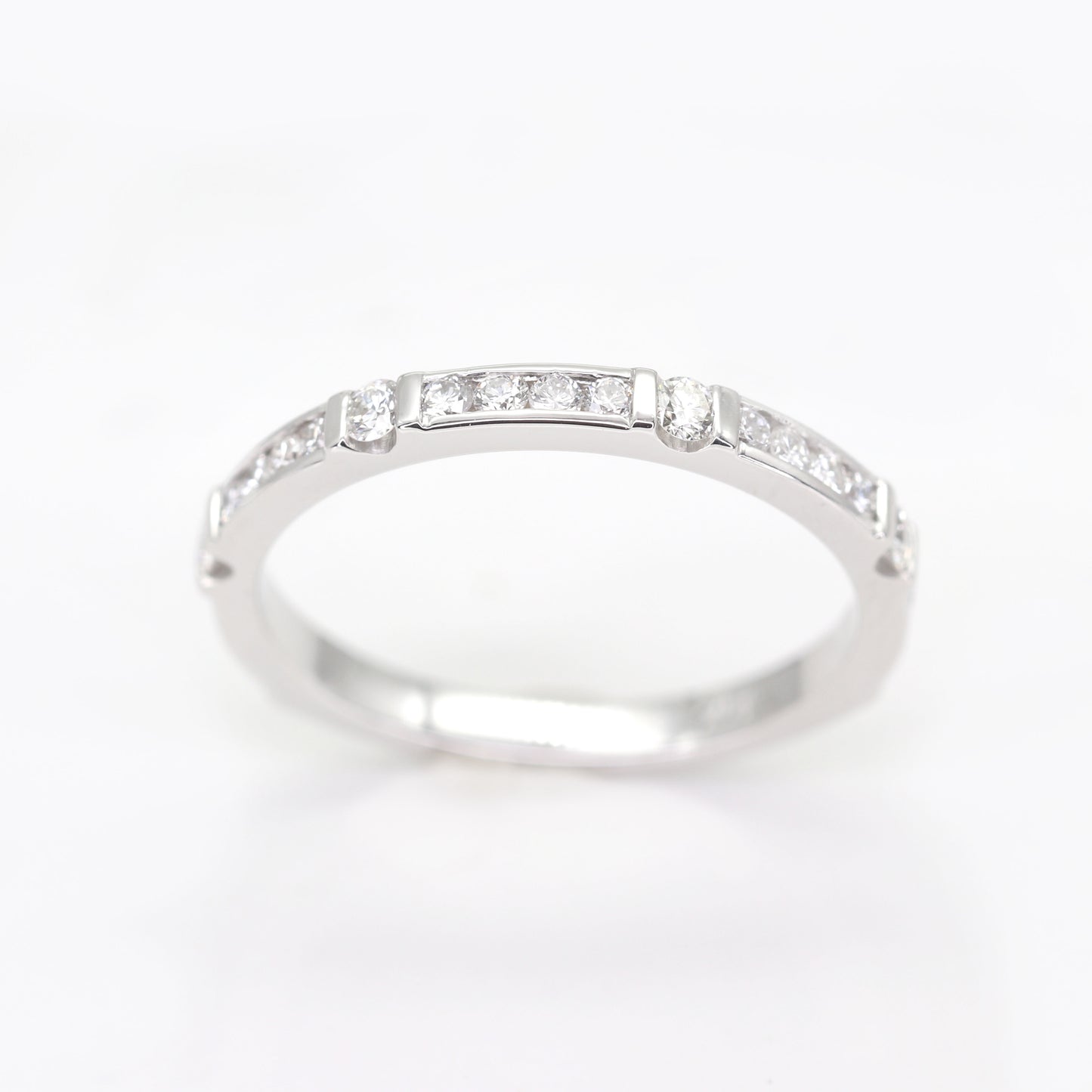 14K 0.43CT DIAMOND RECTANGLE ART DECO BAND