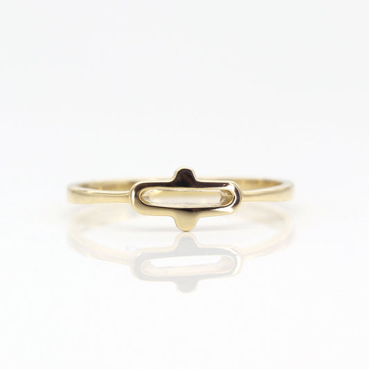 14K OVAL SHAPE UNIQUE BAND