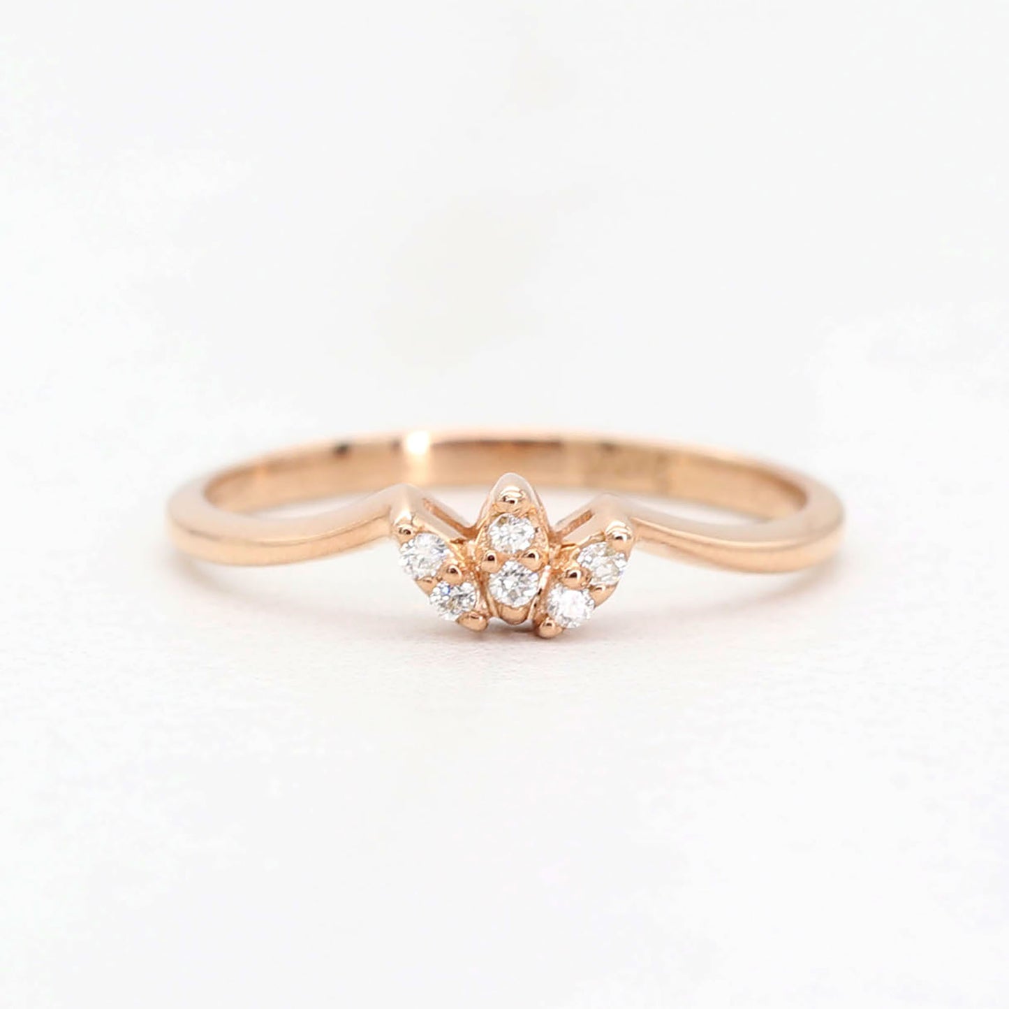 14K DIAMOND FLAME BAND