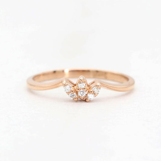 14K DIAMOND FLAME BAND