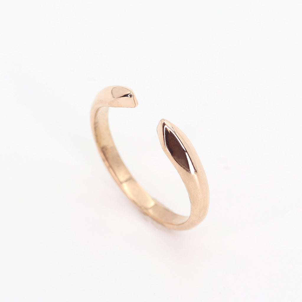 14K POINTED OPEN BAND