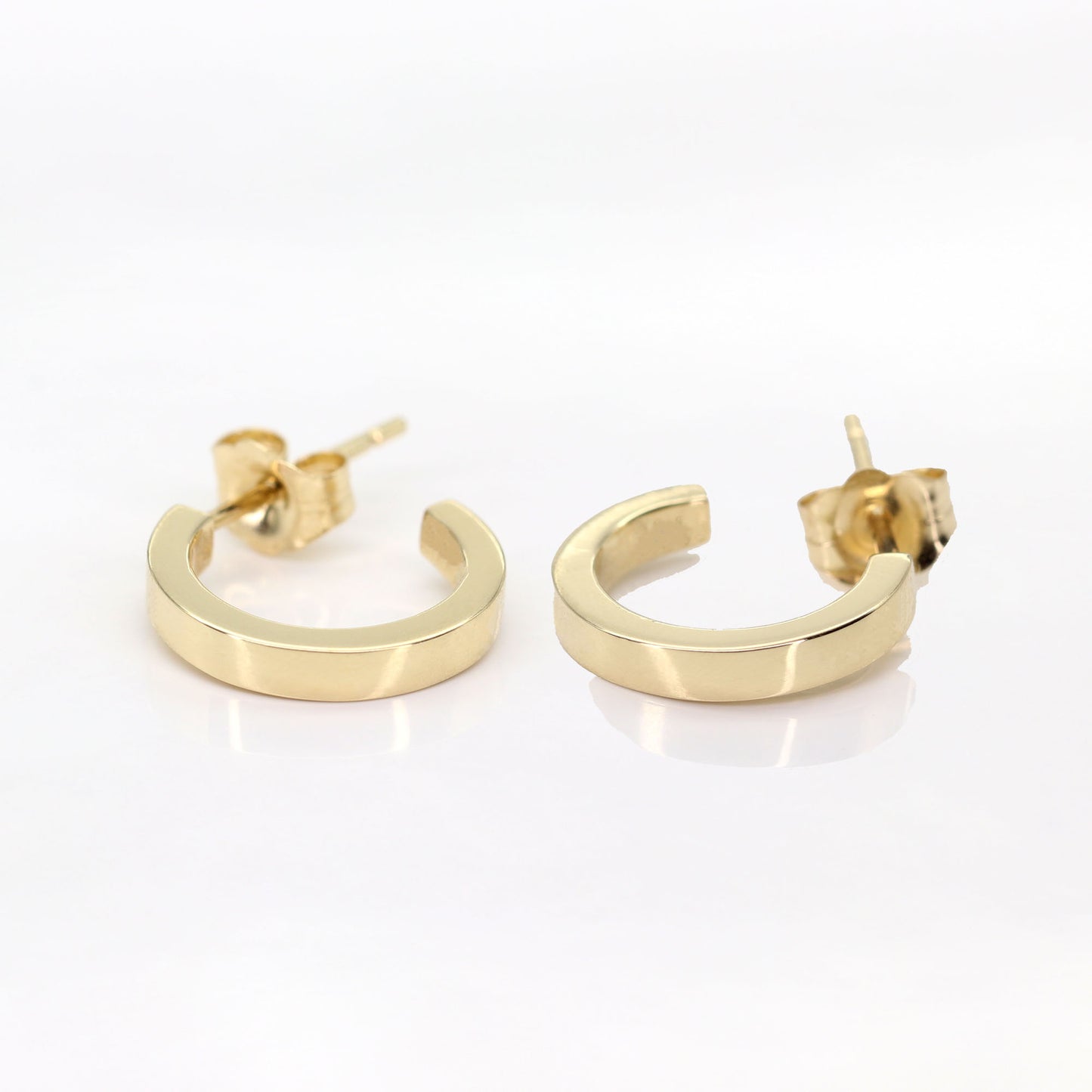 14K OPEN BACK HOOP EARRING (BIG VERSION)