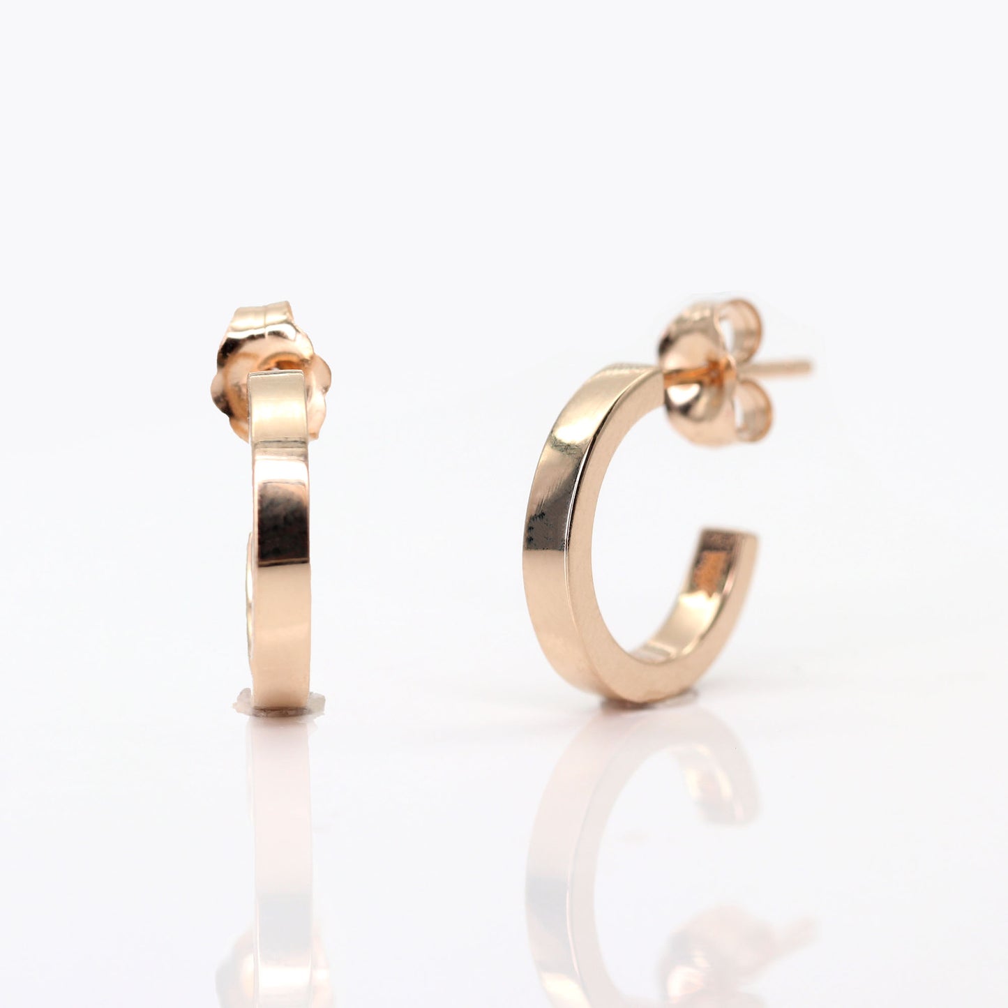 14K OPEN BACK HOOP EARRING (BIG VERSION)