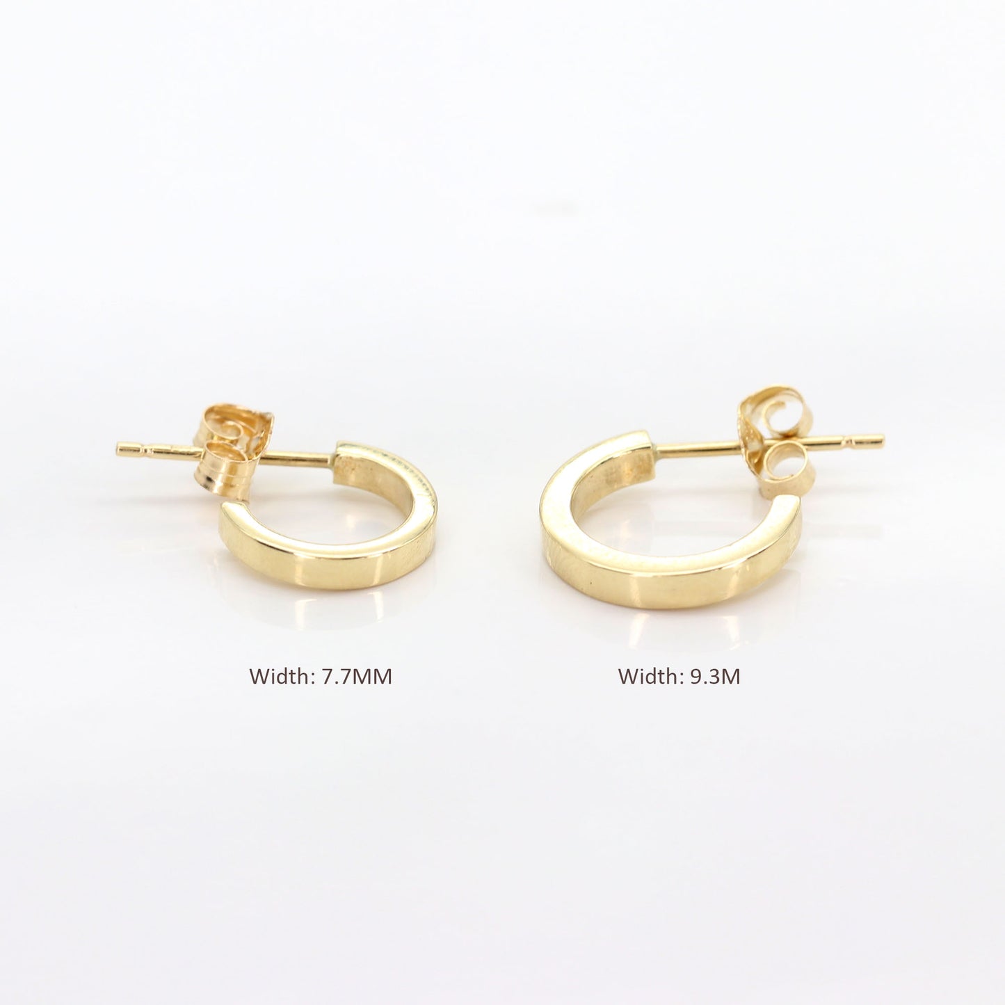 14K OPEN BACK HOOP EARRING (BIG VERSION)