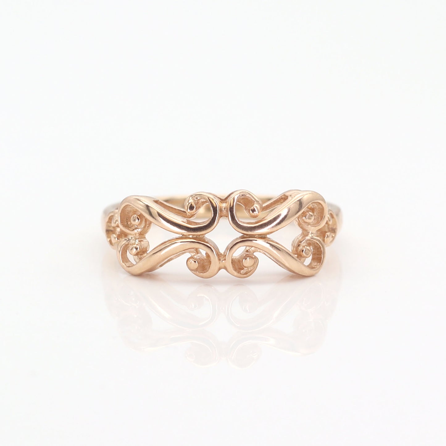 14K VINTAGE FREEFORM BAND