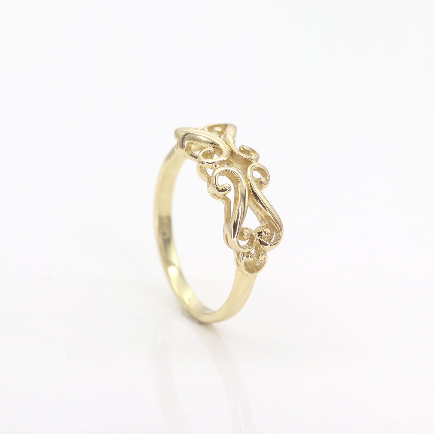 14K VINTAGE FREEFORM BAND