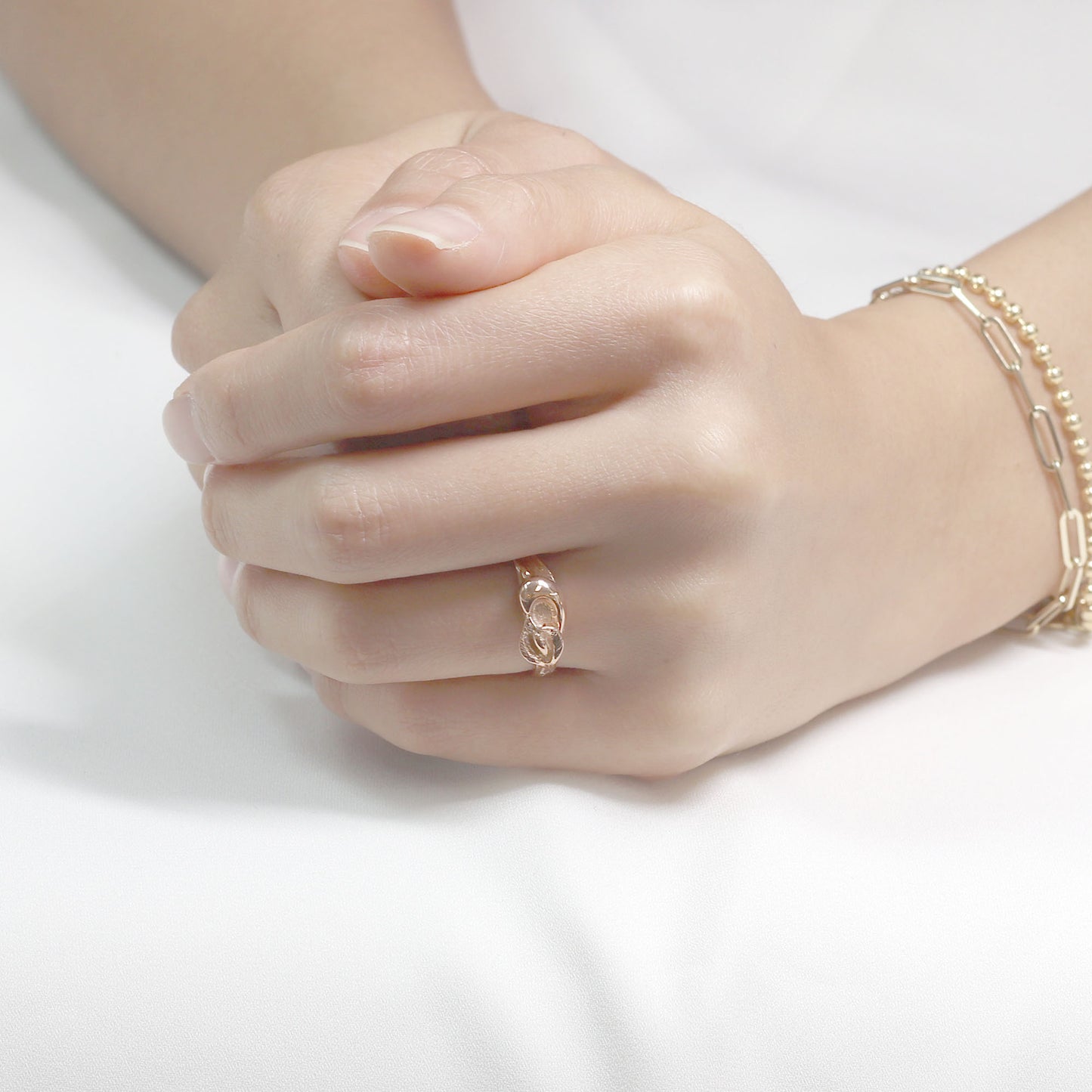 14K LILY LEAF BAND