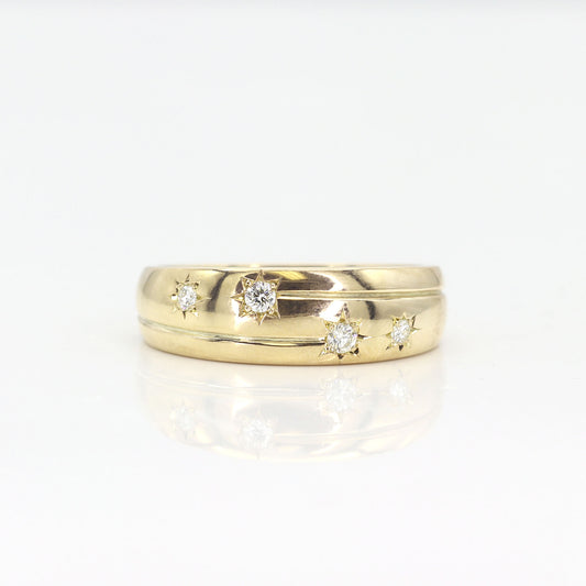 14K DIAMOND SHOOTING STAR BAND