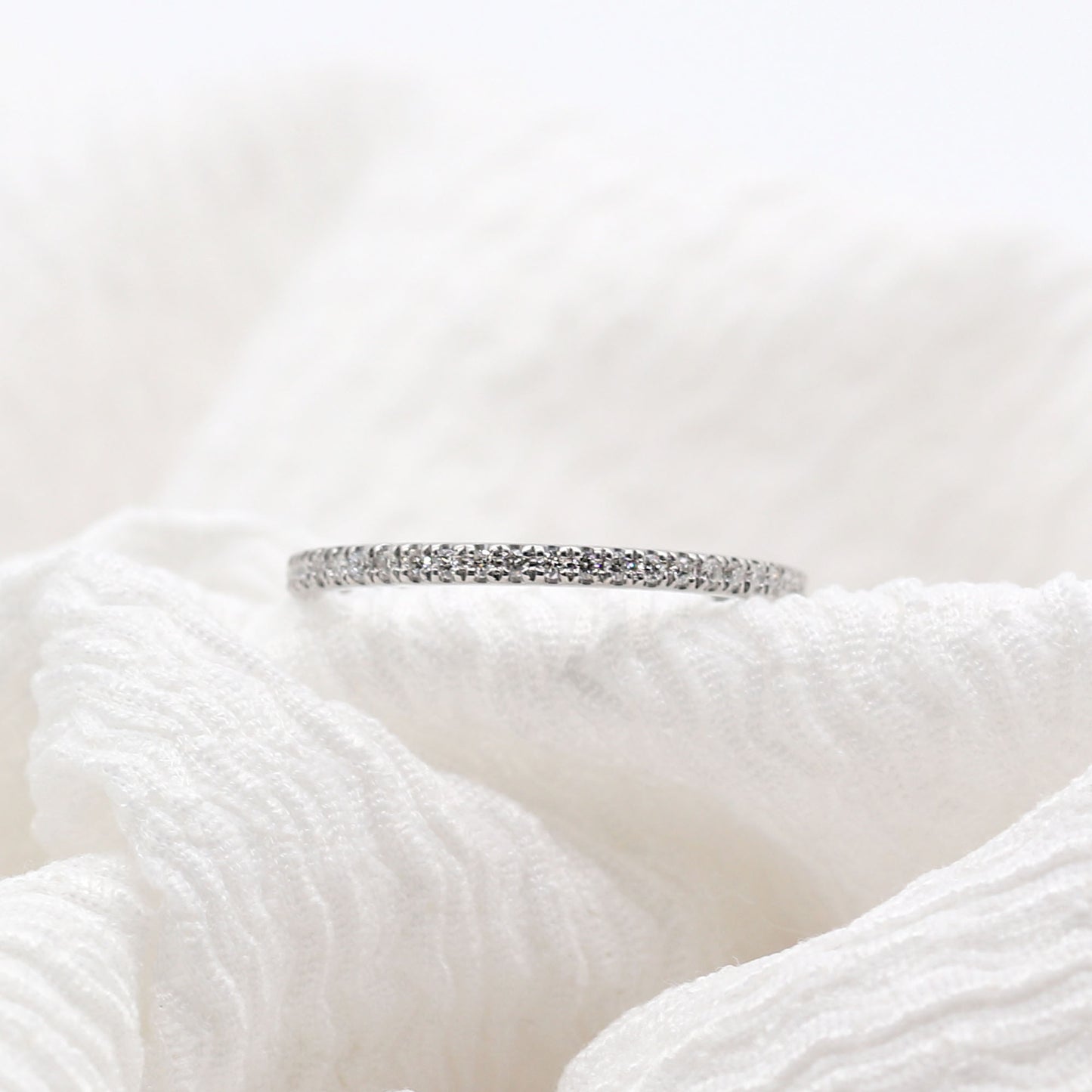 14K 0.35CT DIAMOND FULL ETERNITY 1.3MM BAND