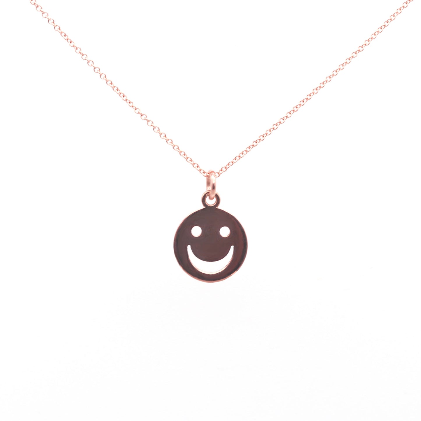 14K SMILE FACE NECKLACE