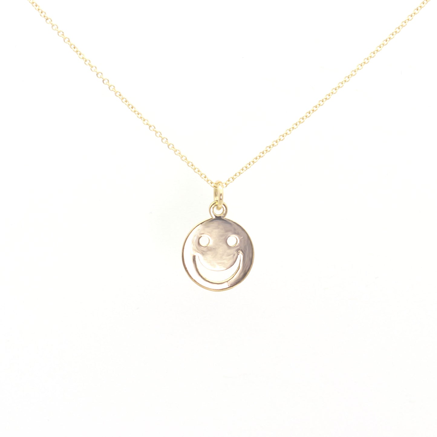 14K SMILE FACE NECKLACE