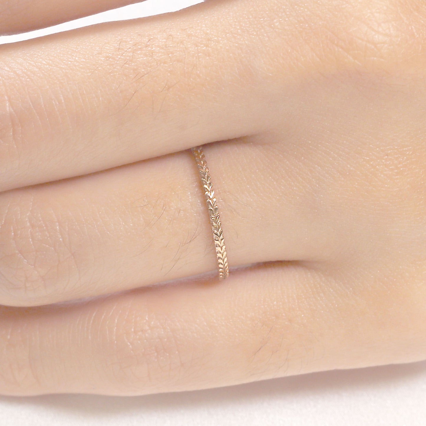 14K HEART INFINITY BAND