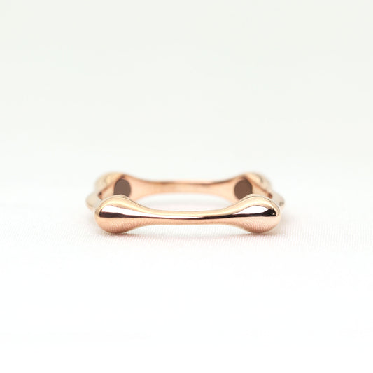 14K SQUARED POINT BAND