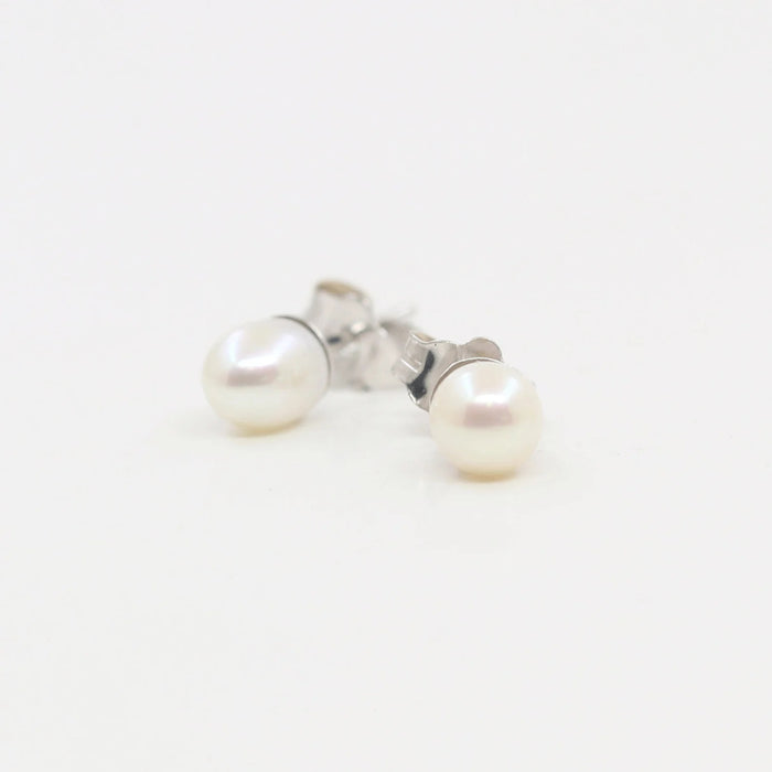 14K WHITE GOLD PEARL EARRING (ONLY PAIR)
