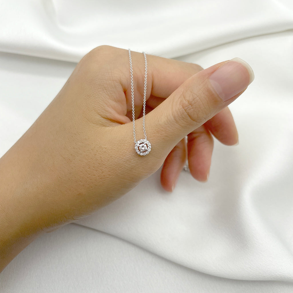 0.5 Carat Diamond Pendant Love Knot Necklace 18K Gold - Beautiful Gems and  Jewellery