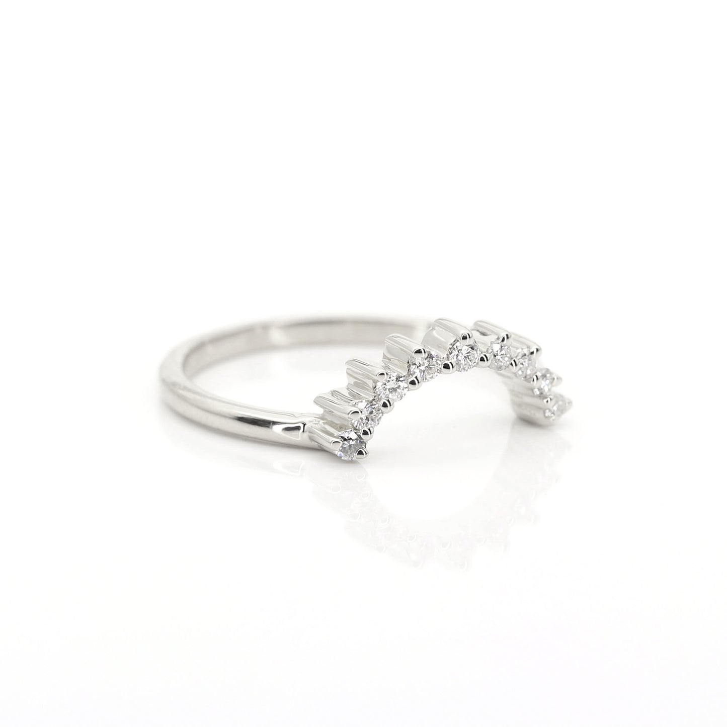 14K 0.20CT DIAMOND COWN BAND