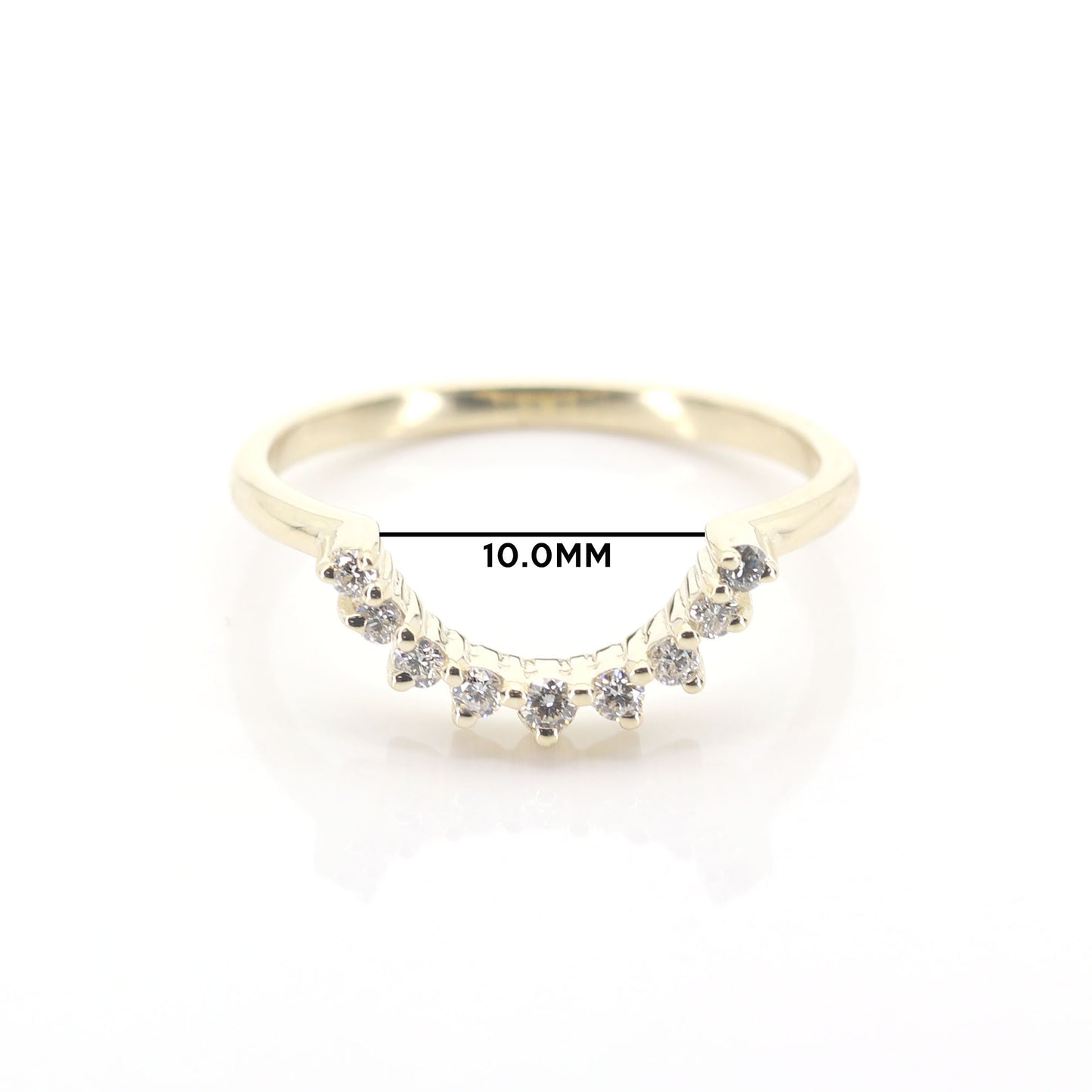 14K 0.20CT DIAMOND COWN BAND