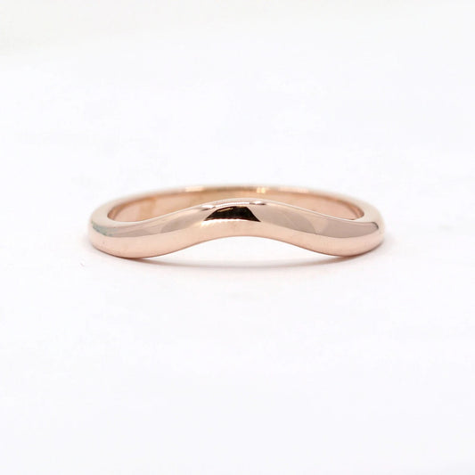 14K 2.5MM CURVED BAND