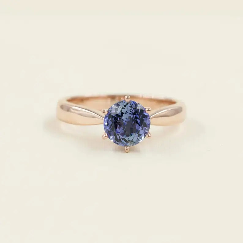 14K TANZANITE SOLITAIRE RING