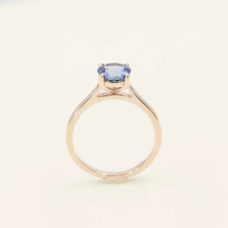 14K TANZANITE SOLITAIRE RING