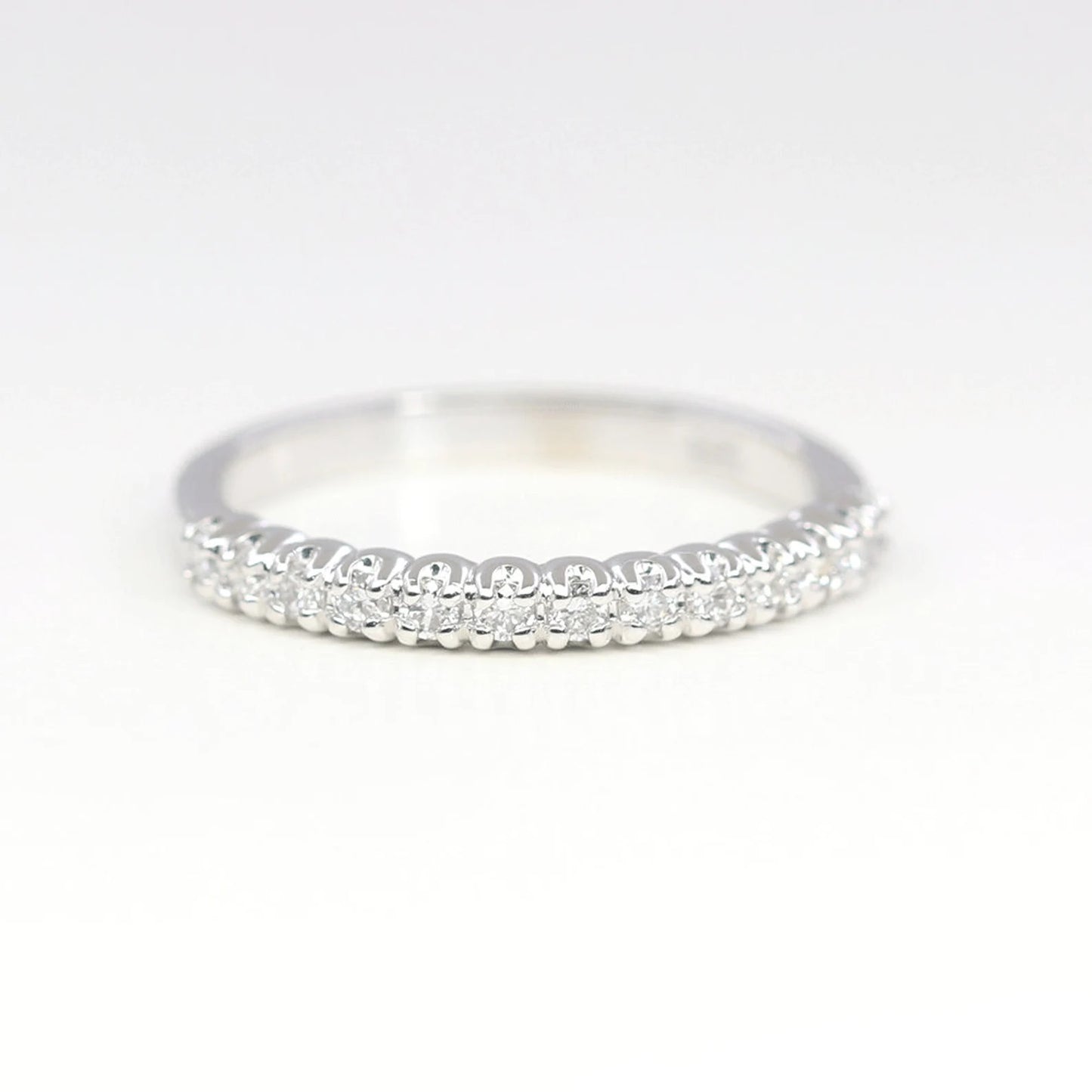 14K 0.27CT DIAMOND HALF ETERNITY BAND