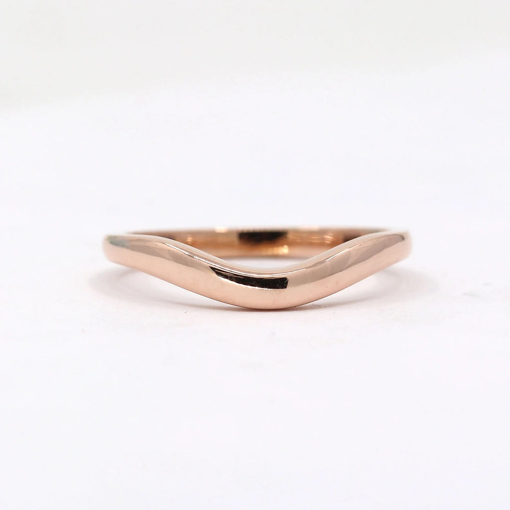 14K 2.5MM CURVED BAND