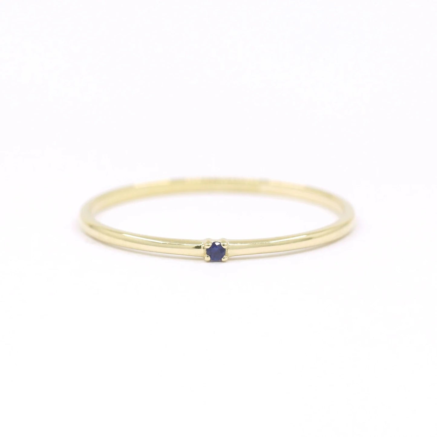 14K 1 SAPPHIRE 1.2MM BAND