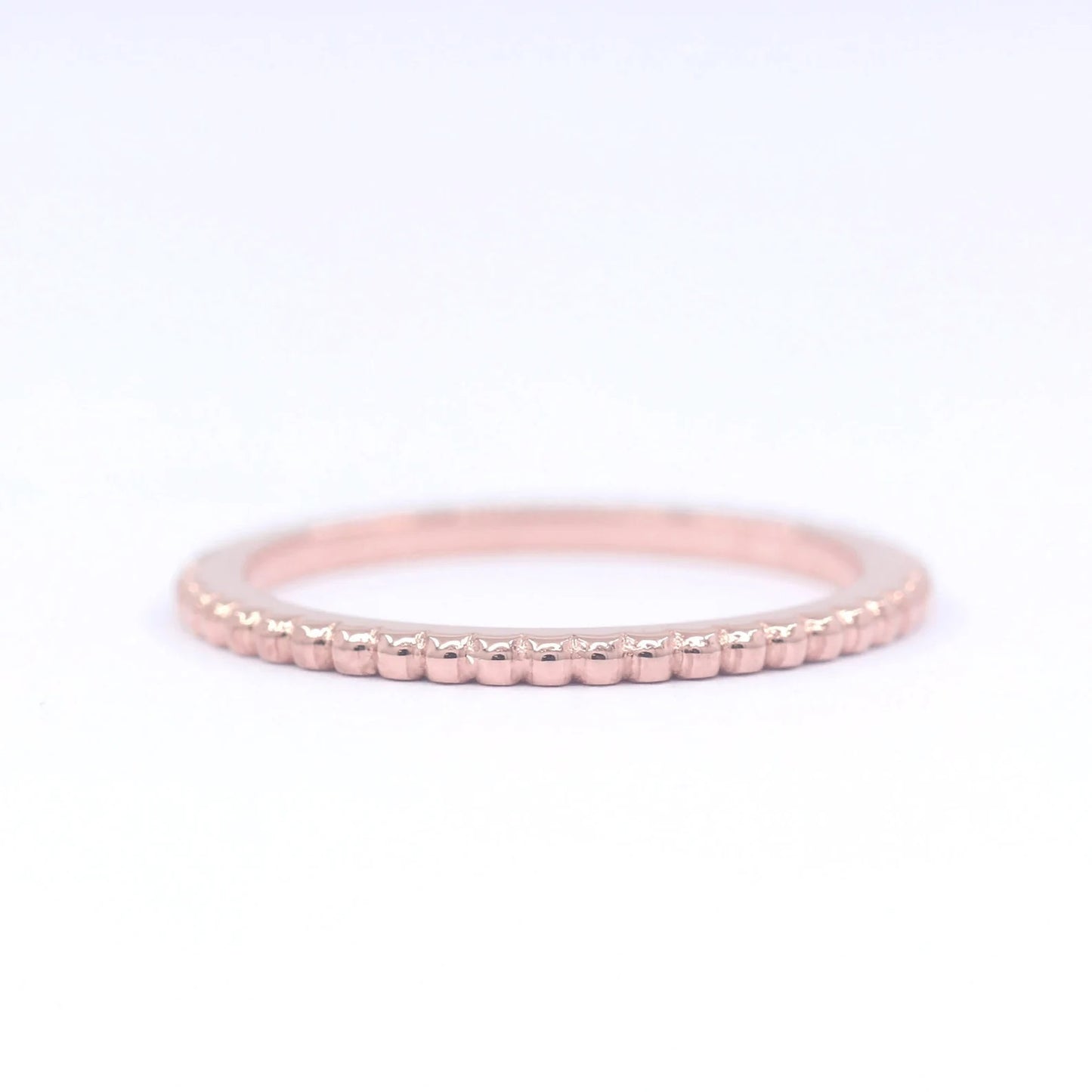 14K 1.2MM BEADED BAND