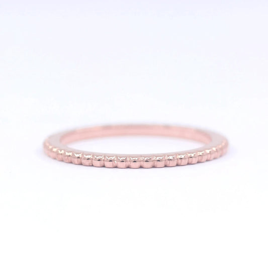 14K 1.2MM BEADED BAND