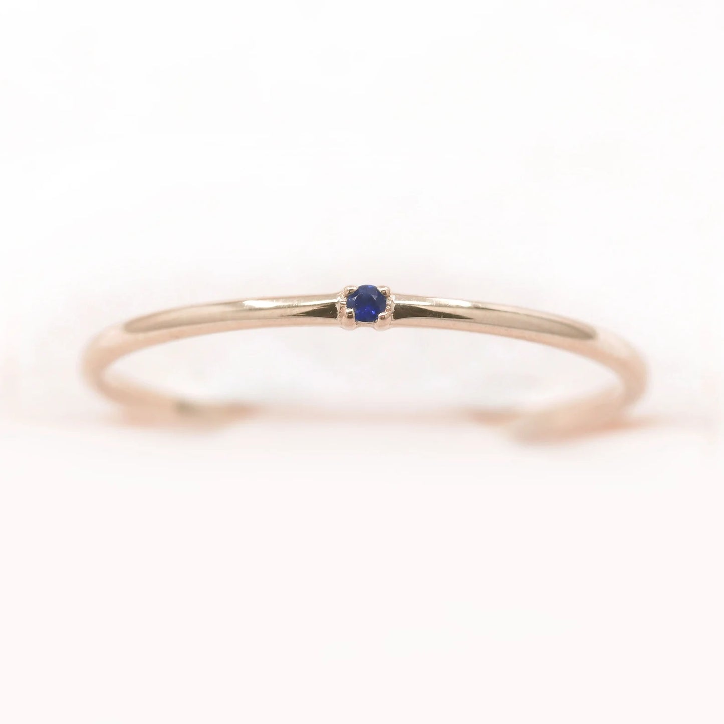 14K 1 SAPPHIRE 1.2MM BAND