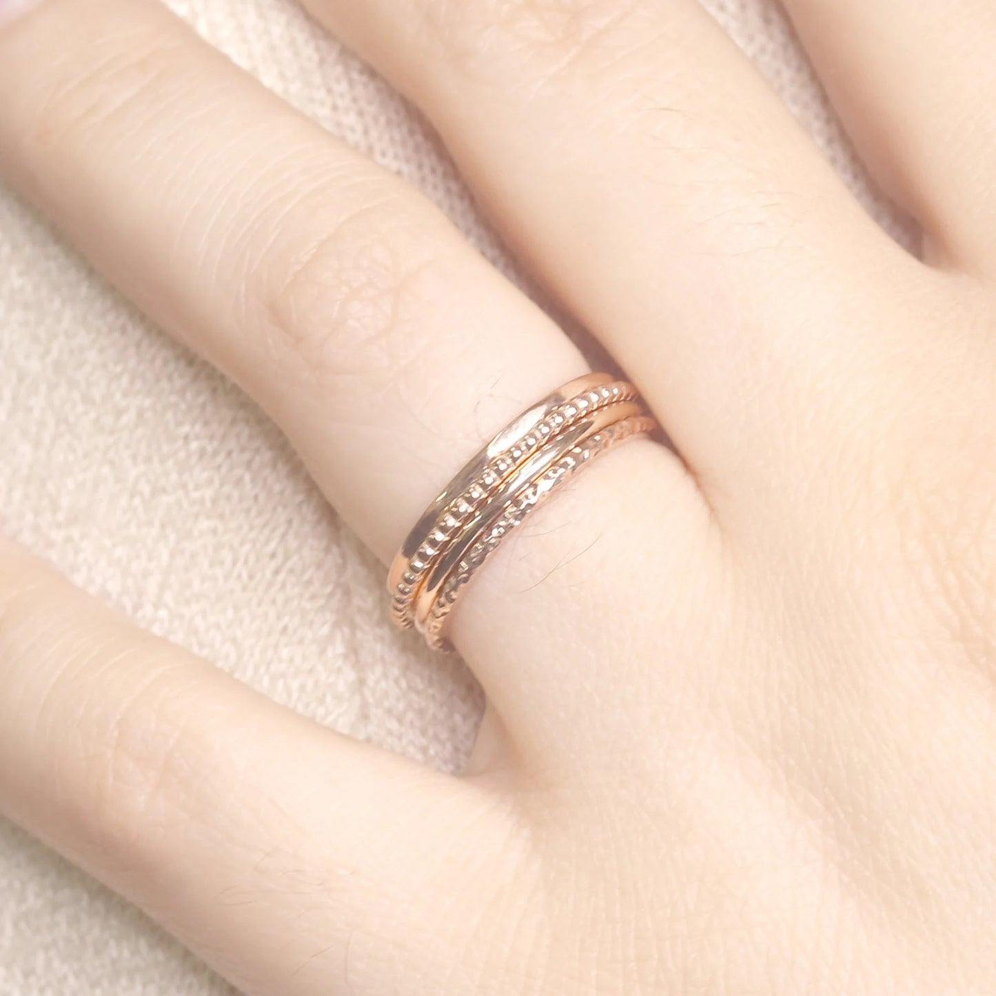 14K 1.2MM STACKING BAND