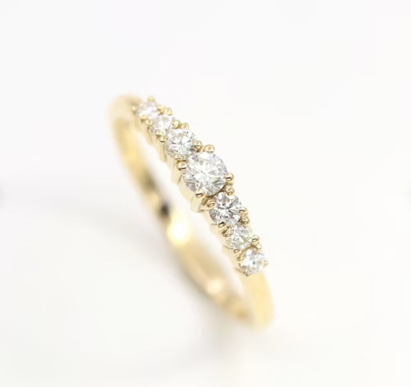 14K 0.32CT DIAMOND BAND