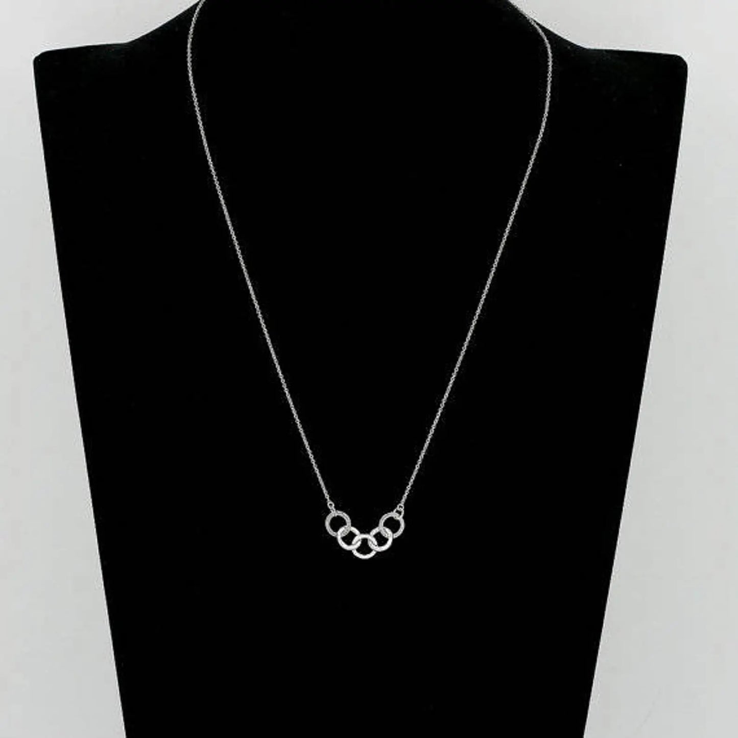 14K 5 CIRCLE INTERLOCKING NECKLACE