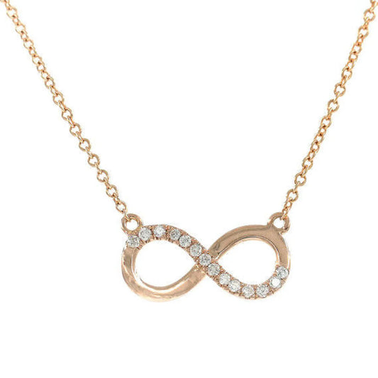 14K DIAMOND INFINITY NECKLACE