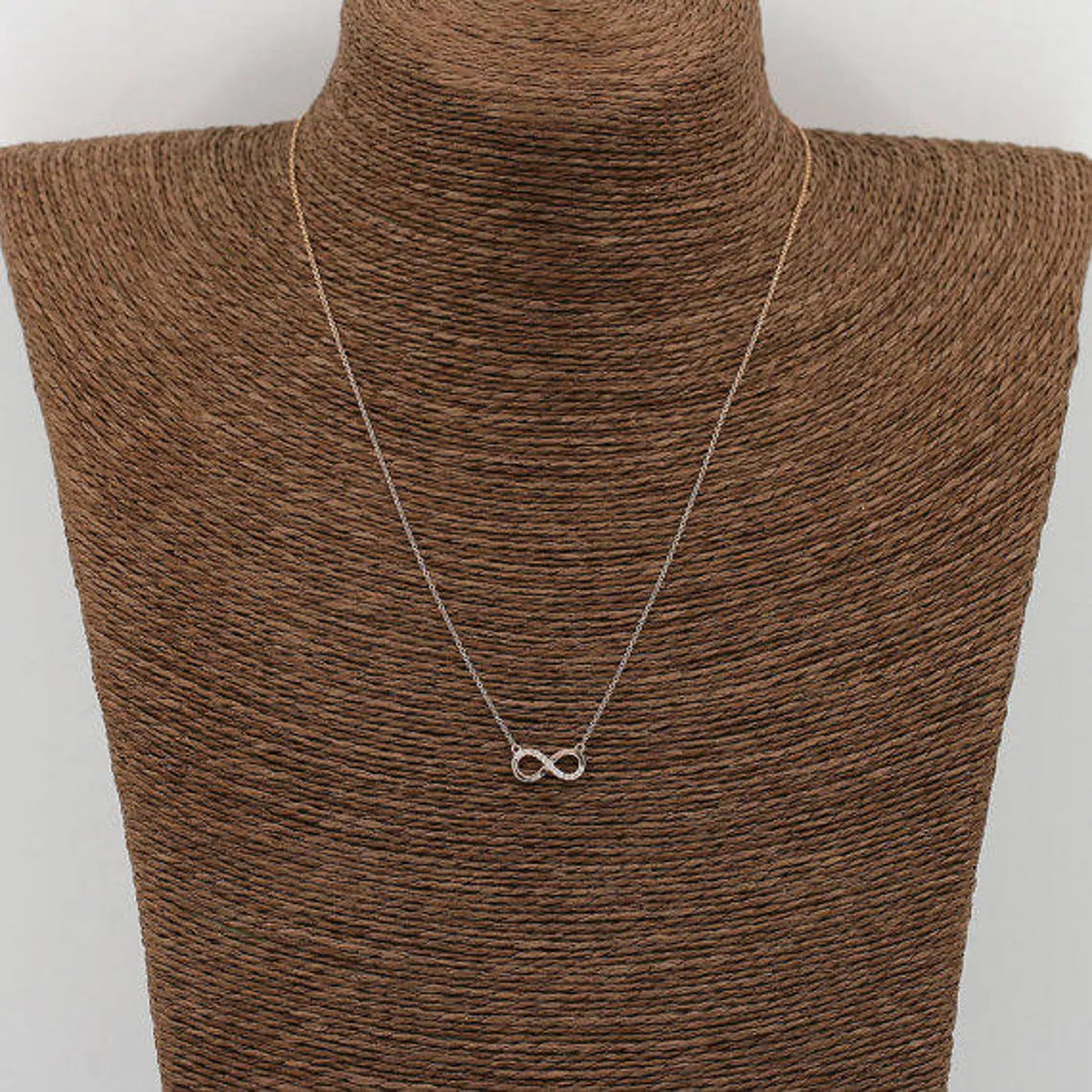 14K DIAMOND INFINITY NECKLACE