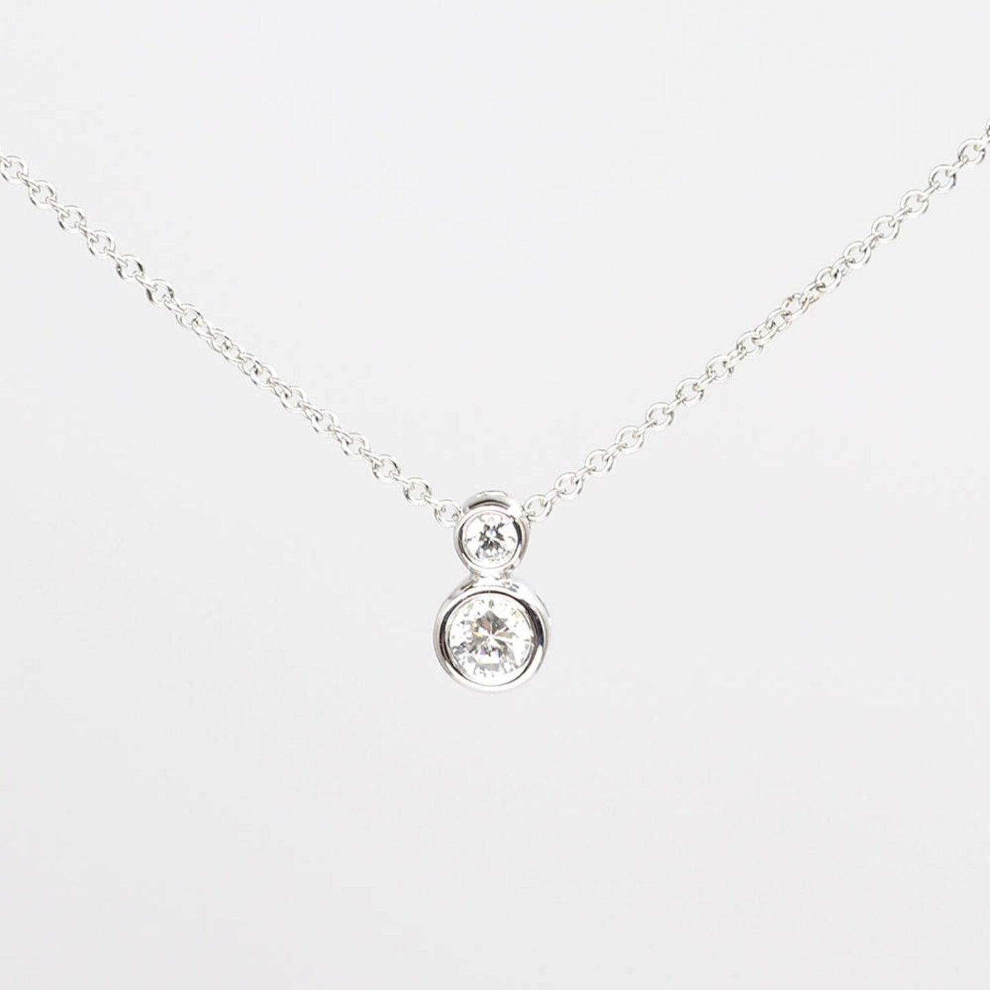 14K DIAMOND BEZEL SNOWMAN NECKLACE