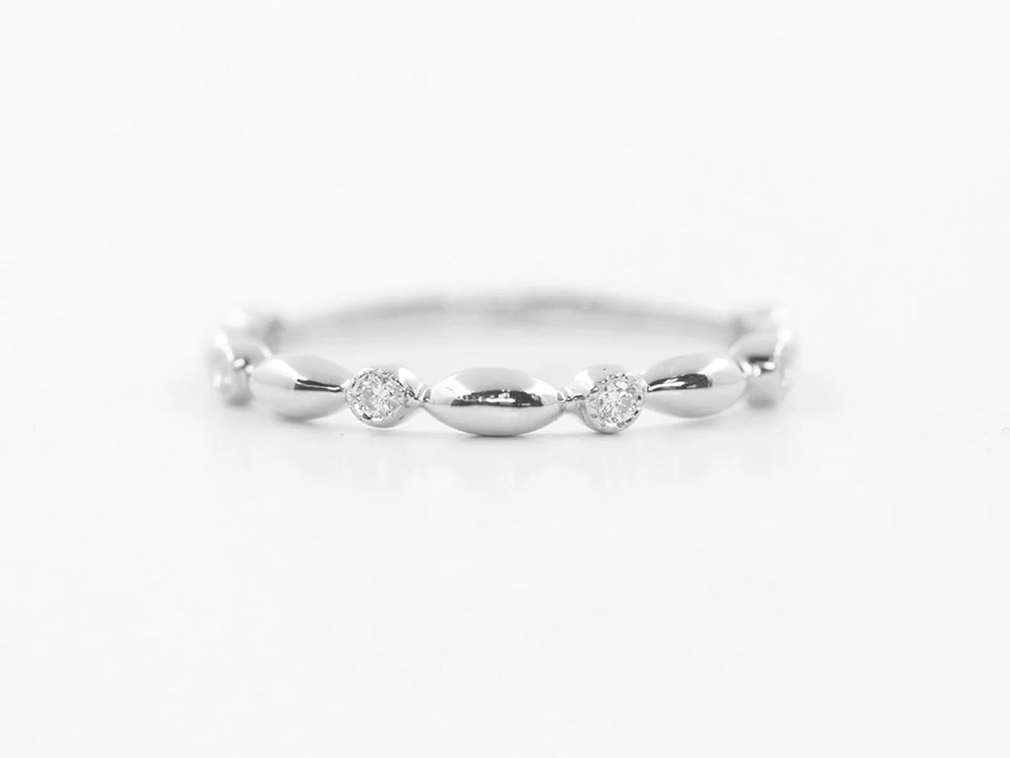 14K DIAMOND MARQUISE ART DECO BAND