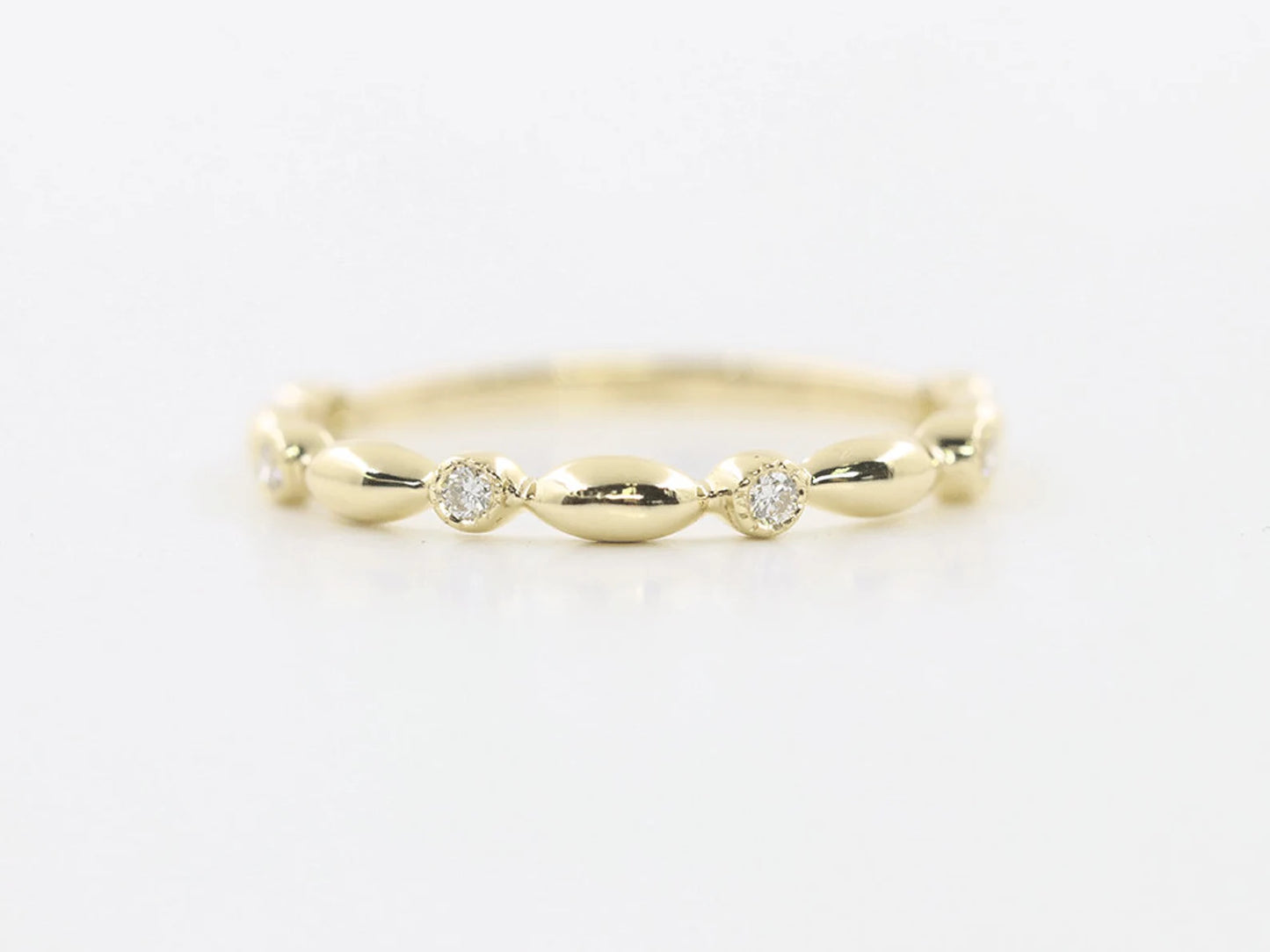 14K DIAMOND MARQUISE ART DECO BAND