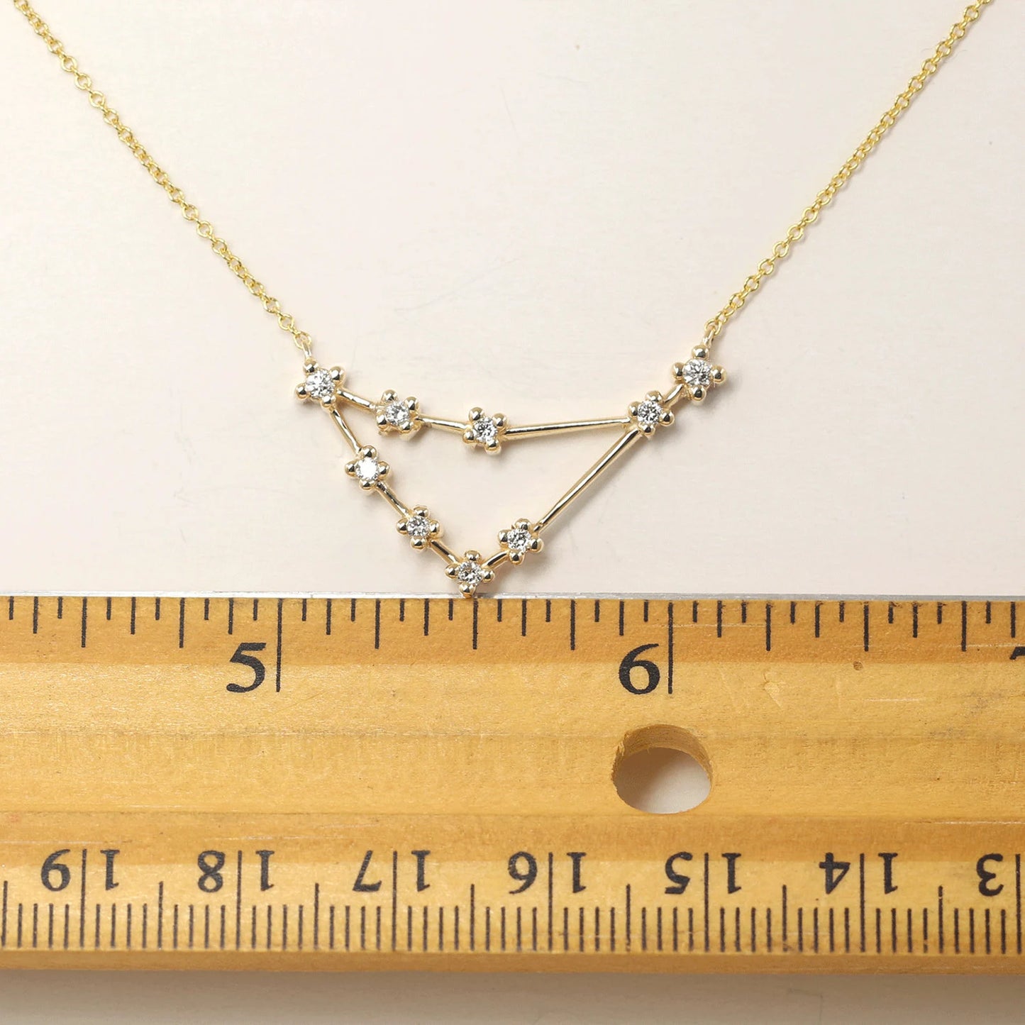 14K DIAMOND CAPRICORN ZODIAC SIGN NECKLACE