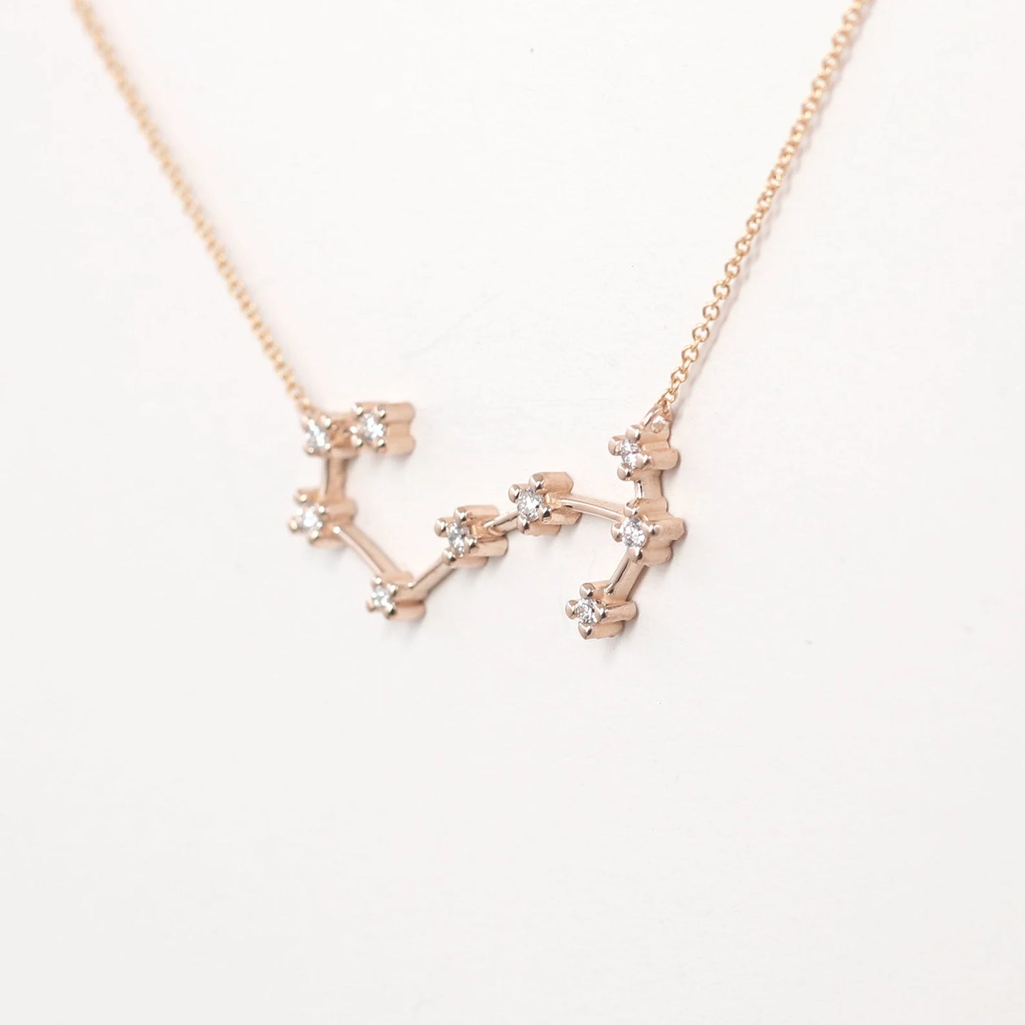 14K DIAMOND SCORPIO ZODIAC SIGN NECKLACE