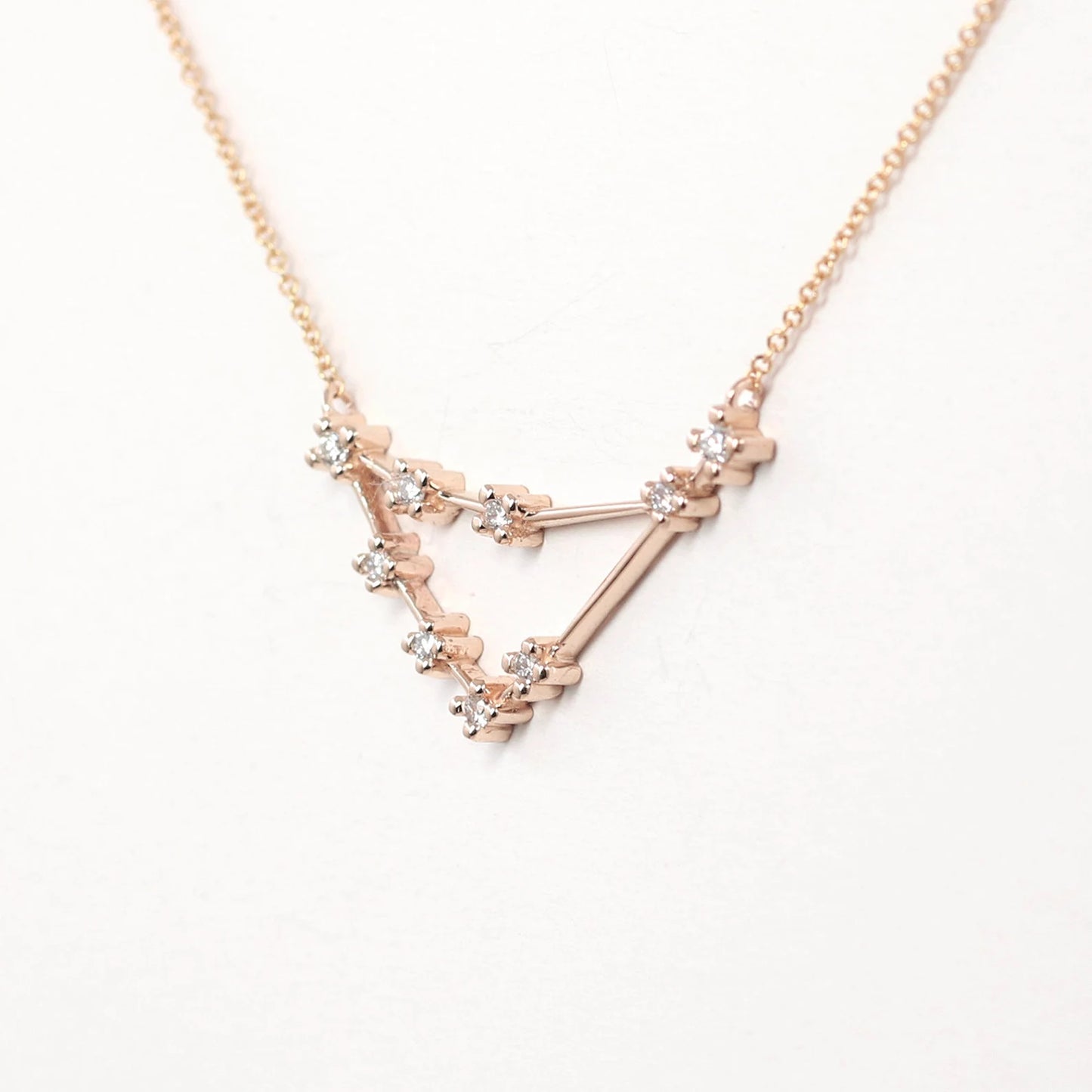 14K DIAMOND CAPRICORN ZODIAC SIGN NECKLACE